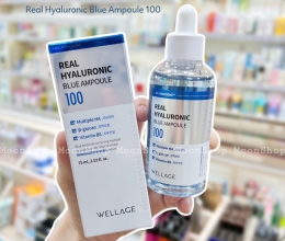 SERUM WELLAGE REAL HYALURONIC BLUE AMPOULE 100 75ML - CHAI