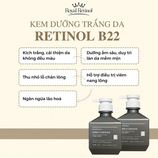 LOTION ROYAL RETINOL B22 THE MATRIX RETINOL 1.5% 200G - MẪU MỚI