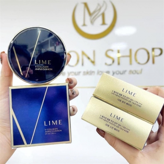 CUSHION LIME V COLLAGEN AMPLE (XANH) - HỘP